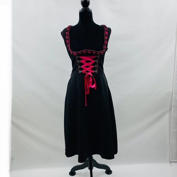 Gaudi Leathers Dresses & Skirts - Gaudi Leathers Hot Pink & Black Corset Dress